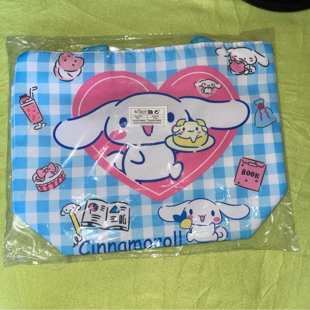 Cinnamoroll Lunch Box Storage Organizer Bag Makeup Cosmetic Bag Sanrio Kawai New